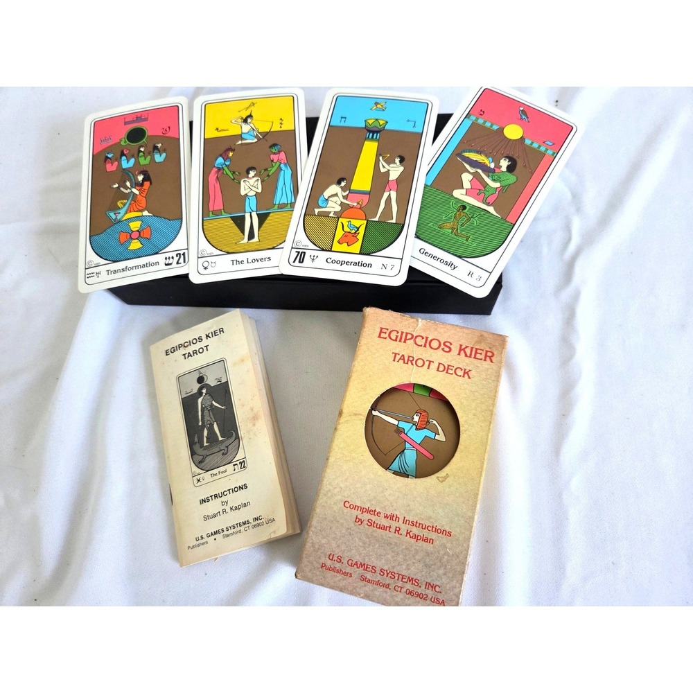 Vintage 1984 Egipcios Kier Tarot Deck Egyptian 78 Card Set